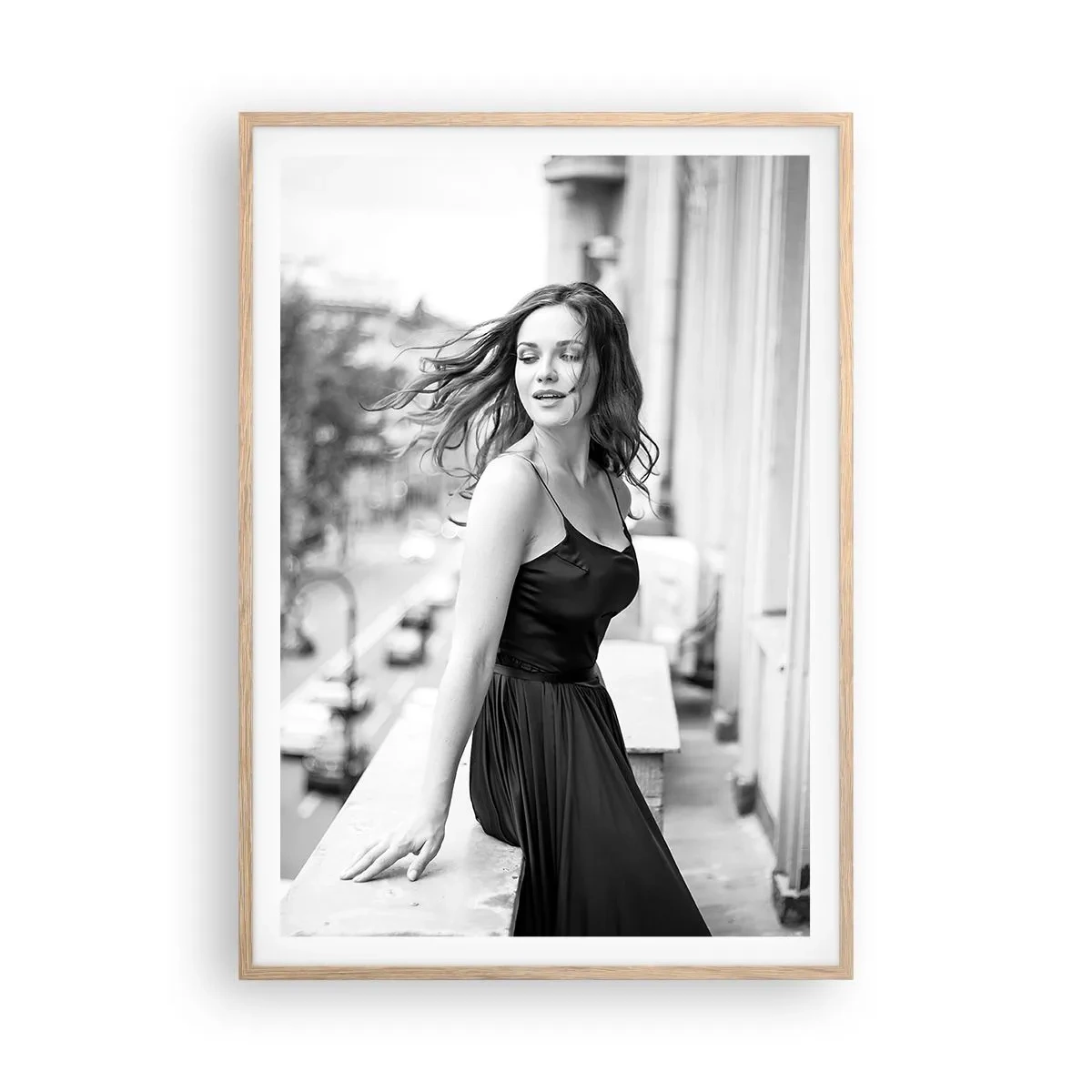 Affiche dans un chêne clair - Poster - Certainement un Parisien - 70x100 cm