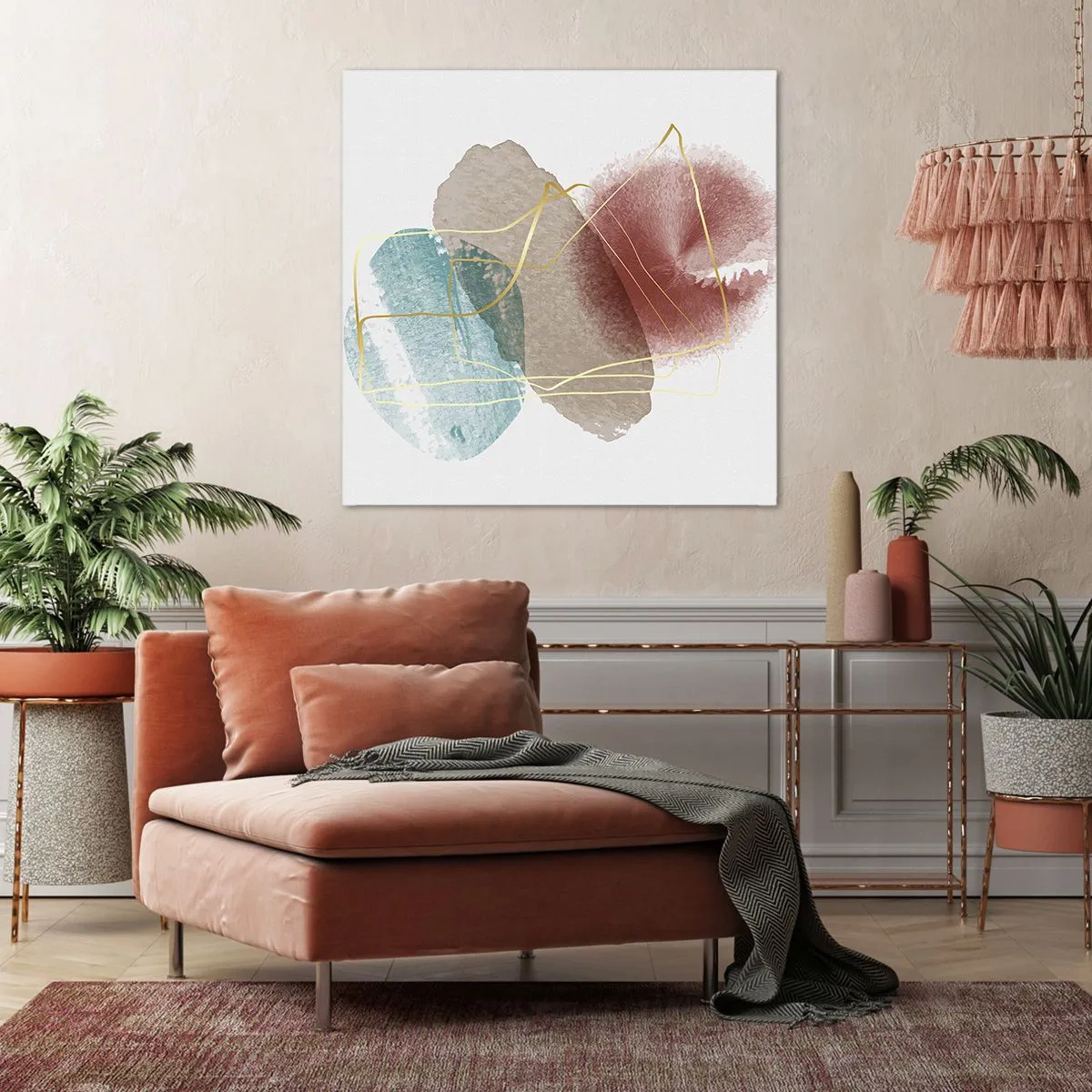 Impression sur toile - Image sur toile - Coraux de l'espace - 40x40 cm