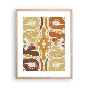 Affiche dans un chêne clair - Poster - Abstraction sentimentale - 40x50 cm