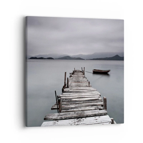 Impression sur toile - Image sur toile - Tu peux partir demain - 40x40 cm