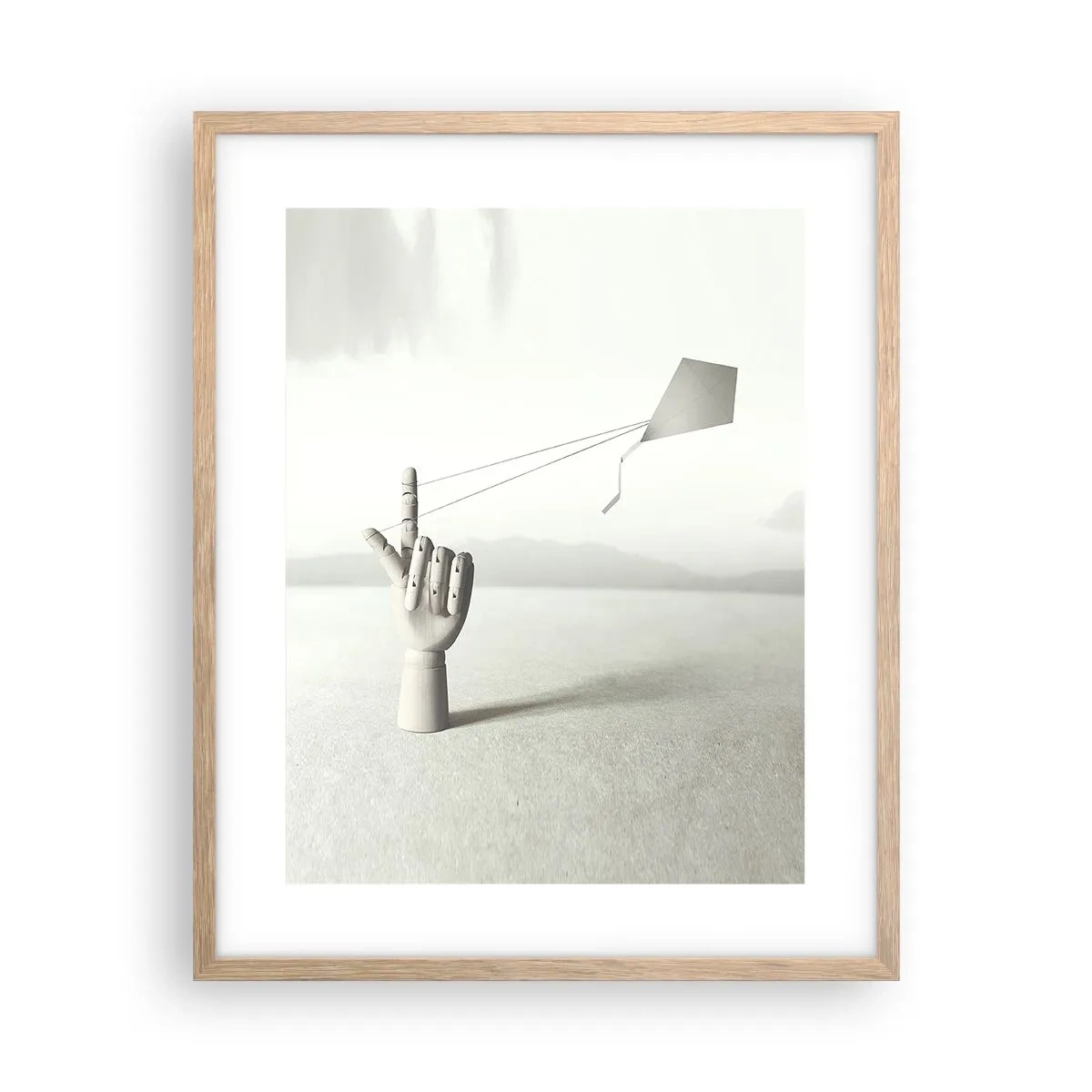 Affiche dans un chêne clair - Poster - Épreuve de force - 40x50 cm