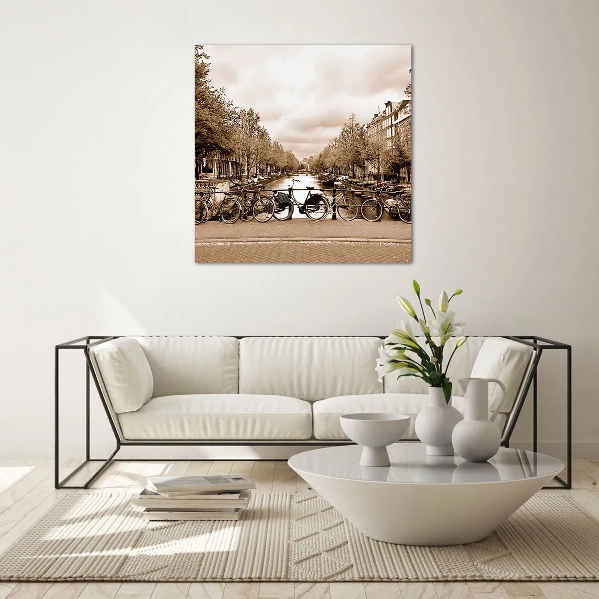 Impression sur verre - Image sur verre - Ambiance hollandaise - 30x30 cm