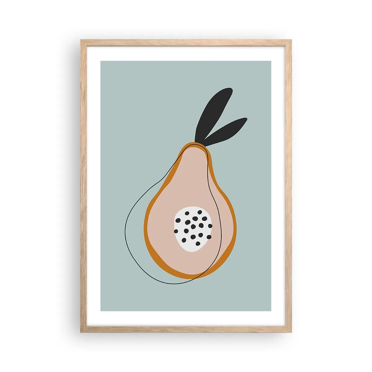 Affiche dans un chêne clair - Poster - Pénétrer la nature des choses - 50x70 cm