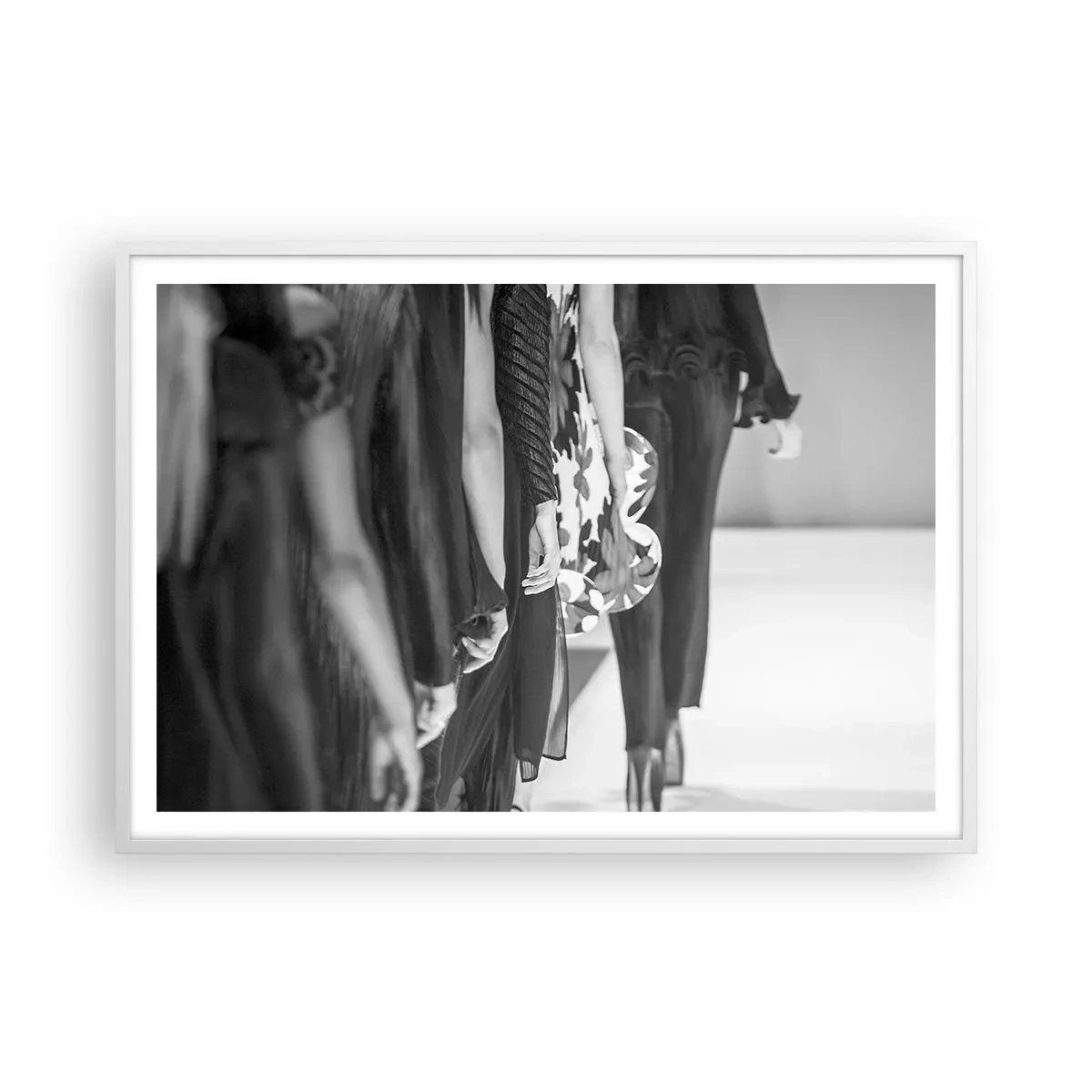 Affiche dans un cadre blanc - Poster - Un défilé stylé - 100x70 cm