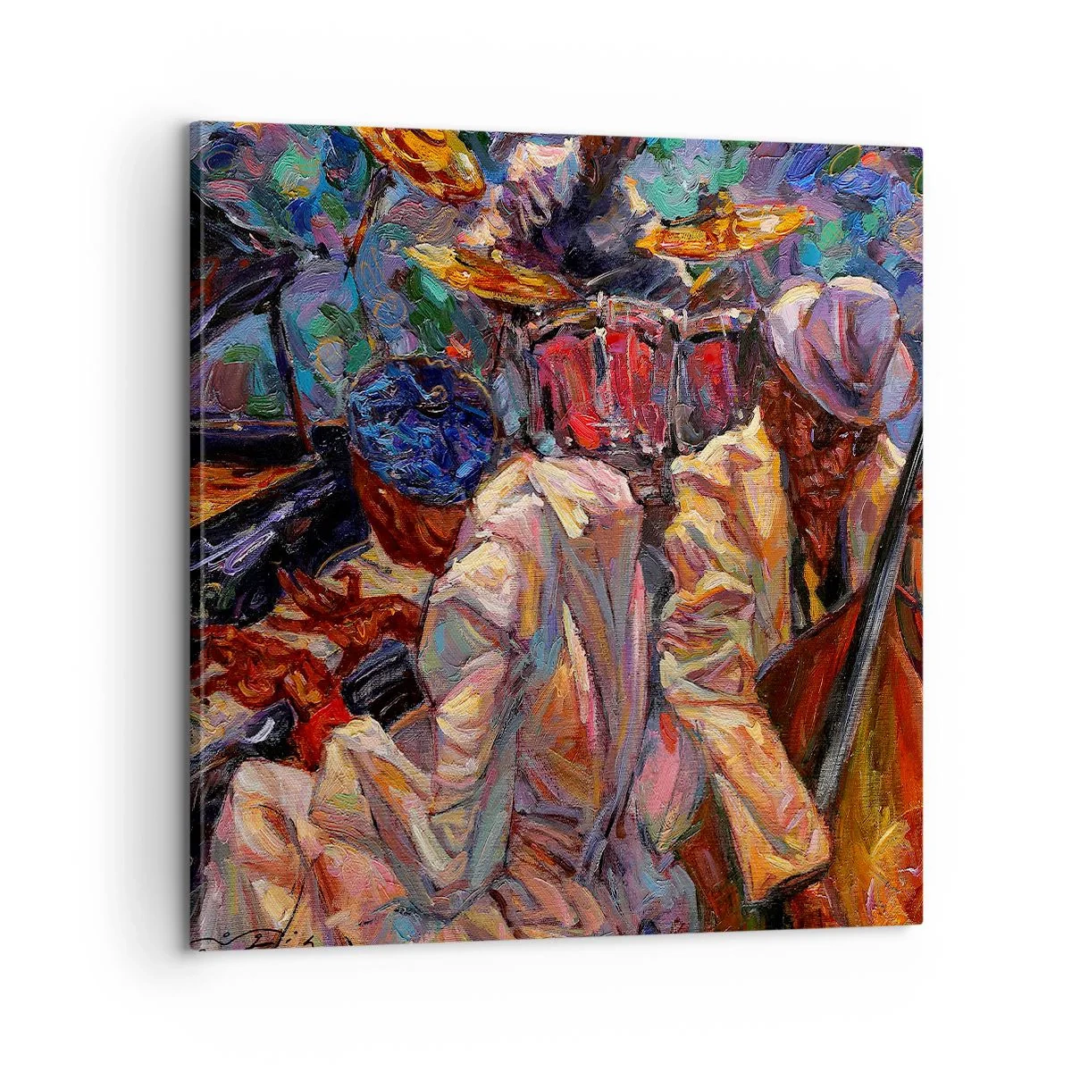 Impression sur toile - Image sur toile - Dans le même tempo - 60x60 cm