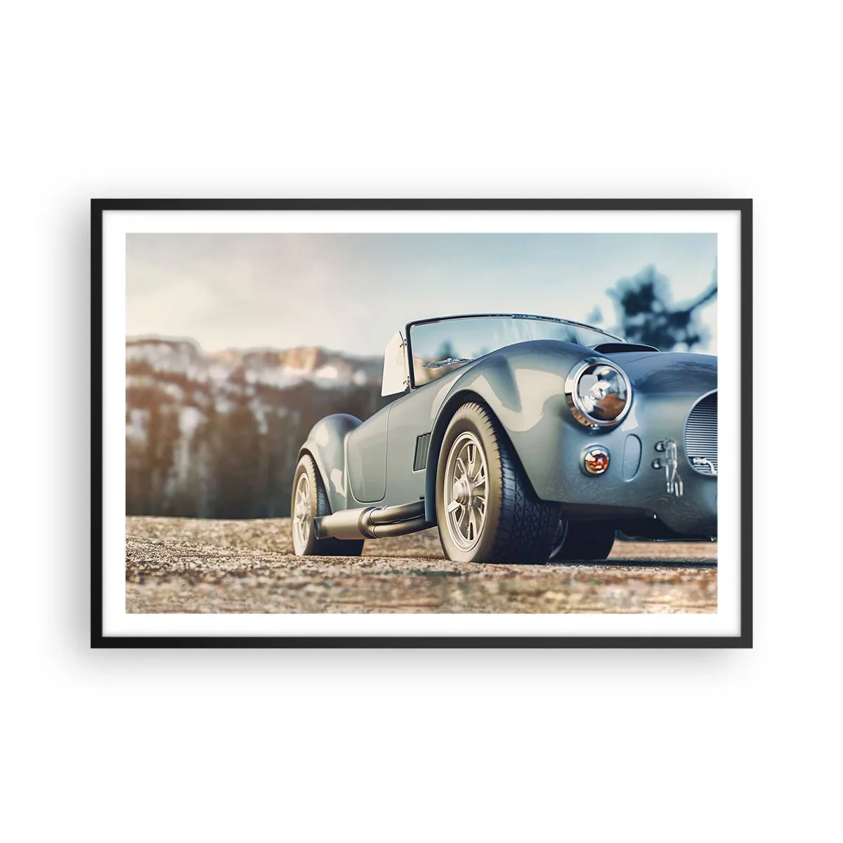 Affiche dans un cadre noir - Poster - Ce qui compte c'est le style - 91x61 cm