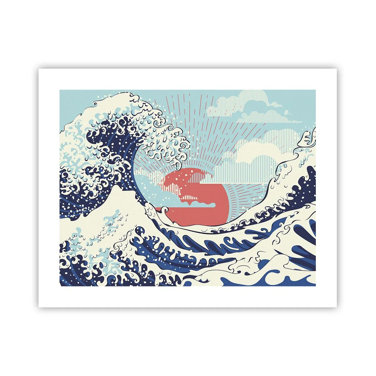 Affiche - Poster - D'une inspiration japonnaise - 50x40 cm