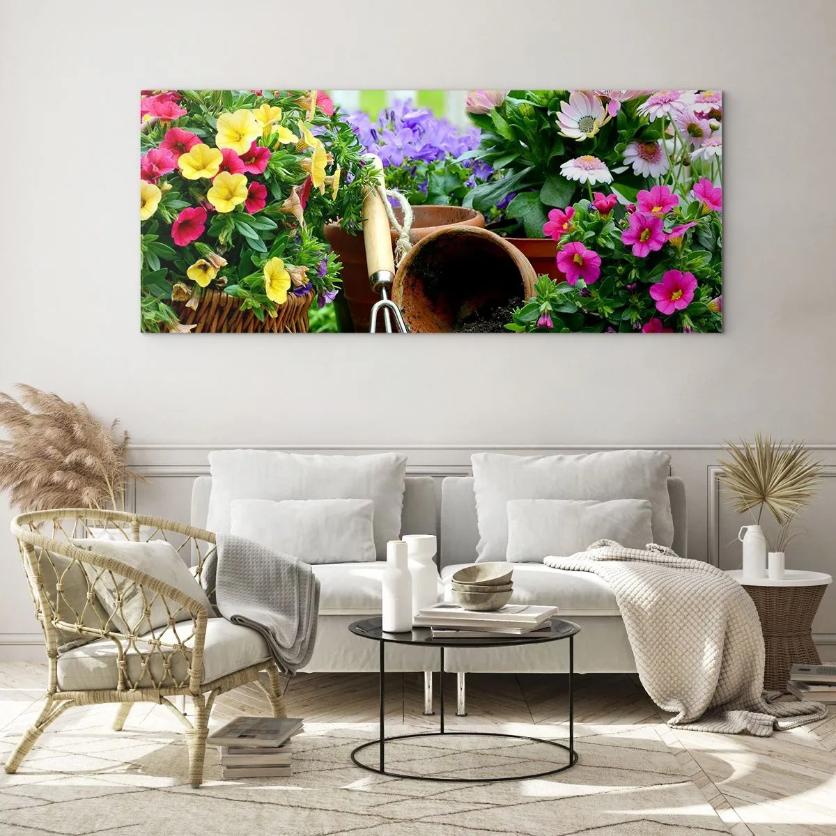 Impression sur verre - Image sur verre - Le jardin de Zosia - 90x30 cm