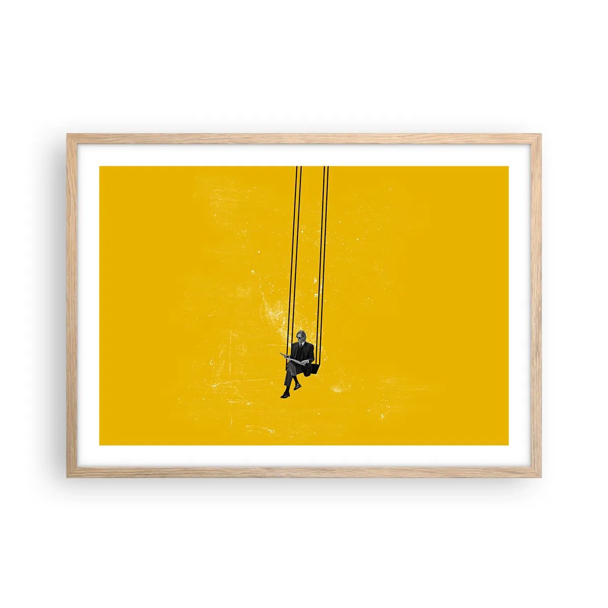 Affiche dans un chêne clair - Poster - Un jour comme tous les jours - 70x50 cm