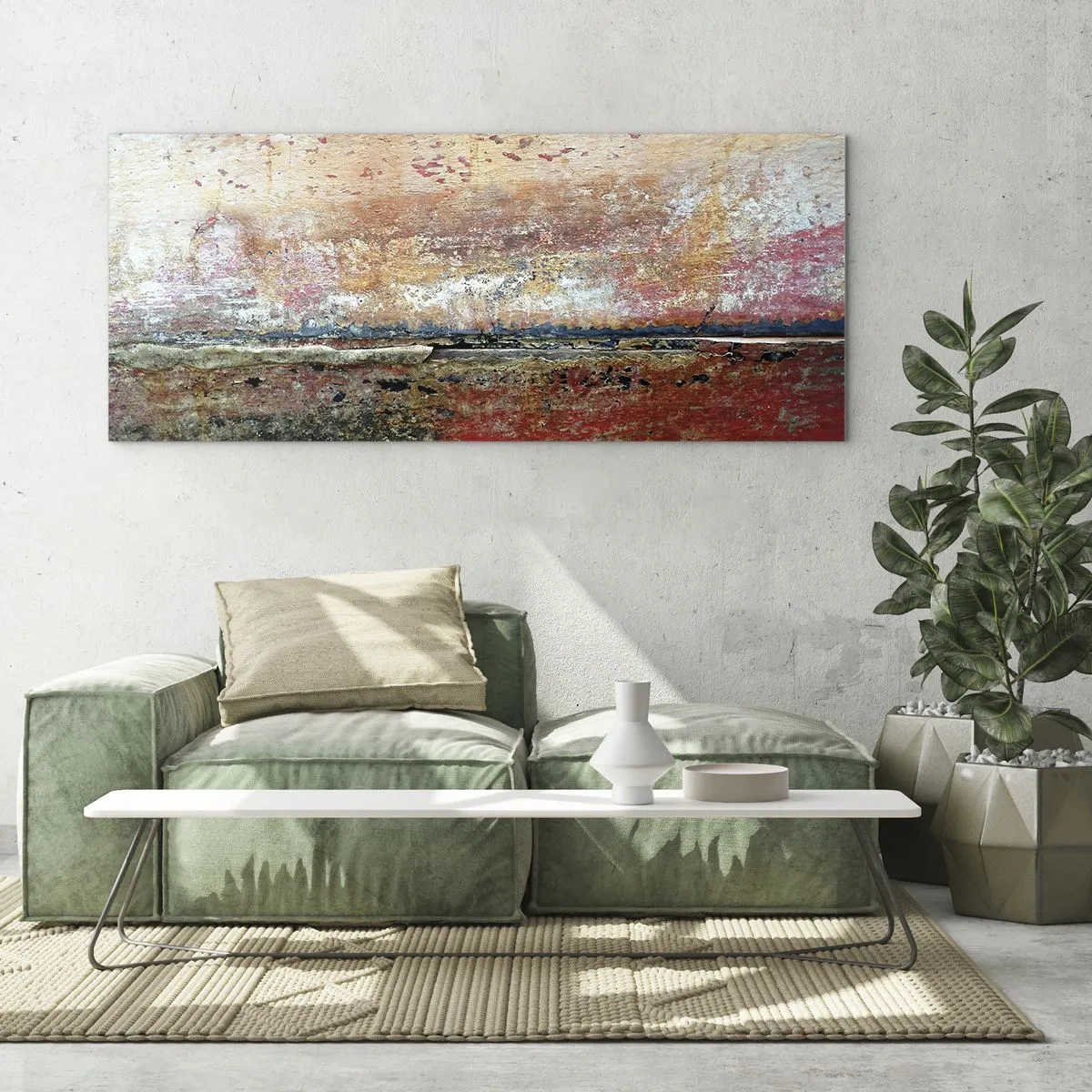 Impression sur verre - Image sur verre - C'est peut-être la mer - 100x40 cm