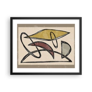 Affiche dans un cadre noir - Poster - Verticales et horizontales - 50x40 cm