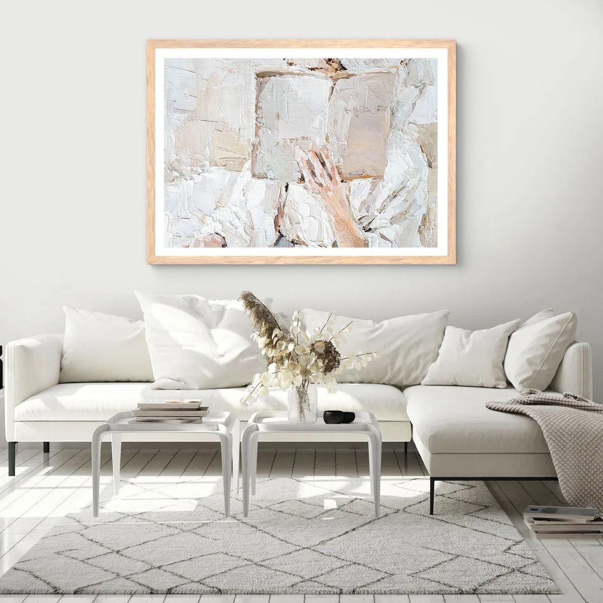 Affiche dans un chêne clair - Poster - Dans un autre monde - 50x40 cm