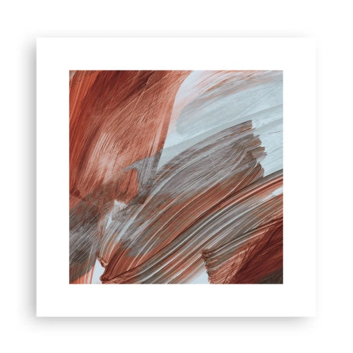 Affiche - Poster - Abstraction venteuse et automnale - 30x30 cm