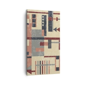 Impression sur toile - Image sur toile - Une combinaison de verticaux et d'horizontaux - 45x80 cm