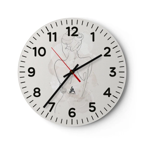 Horloge murale - Pendule murale - Comme un instrument sensible - 30x30 cm
