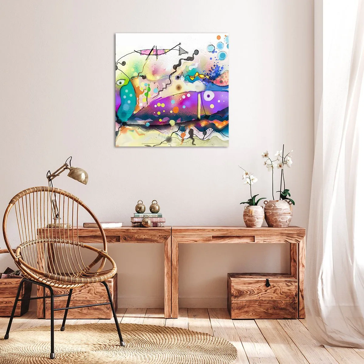 Impression sur toile - Image sur toile - Sans mots! - 30x30 cm