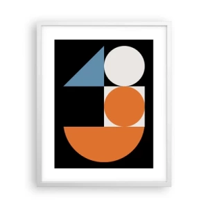 Affiche dans un cadre blanc - Poster - Rangement de figures - 40x50 cm