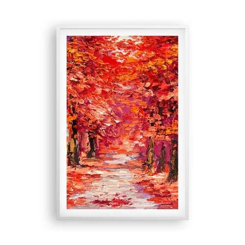 Affiche dans un cadre blanc - Poster - Impression d'automne - 61x91 cm