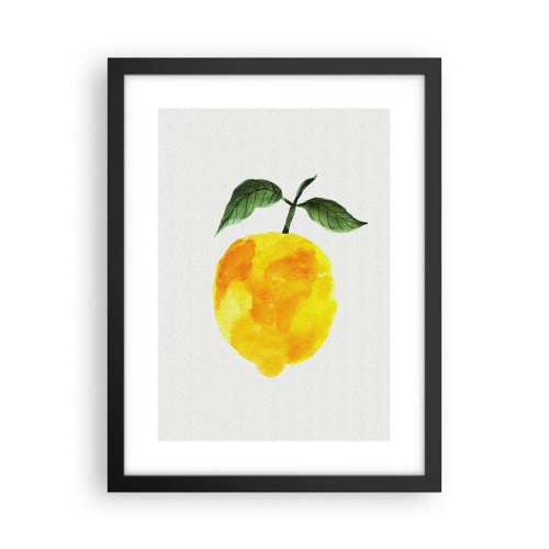 Affiche dans un cadre noir - Poster - Comment reconnaitre le goût du soleil - 30x40 cm