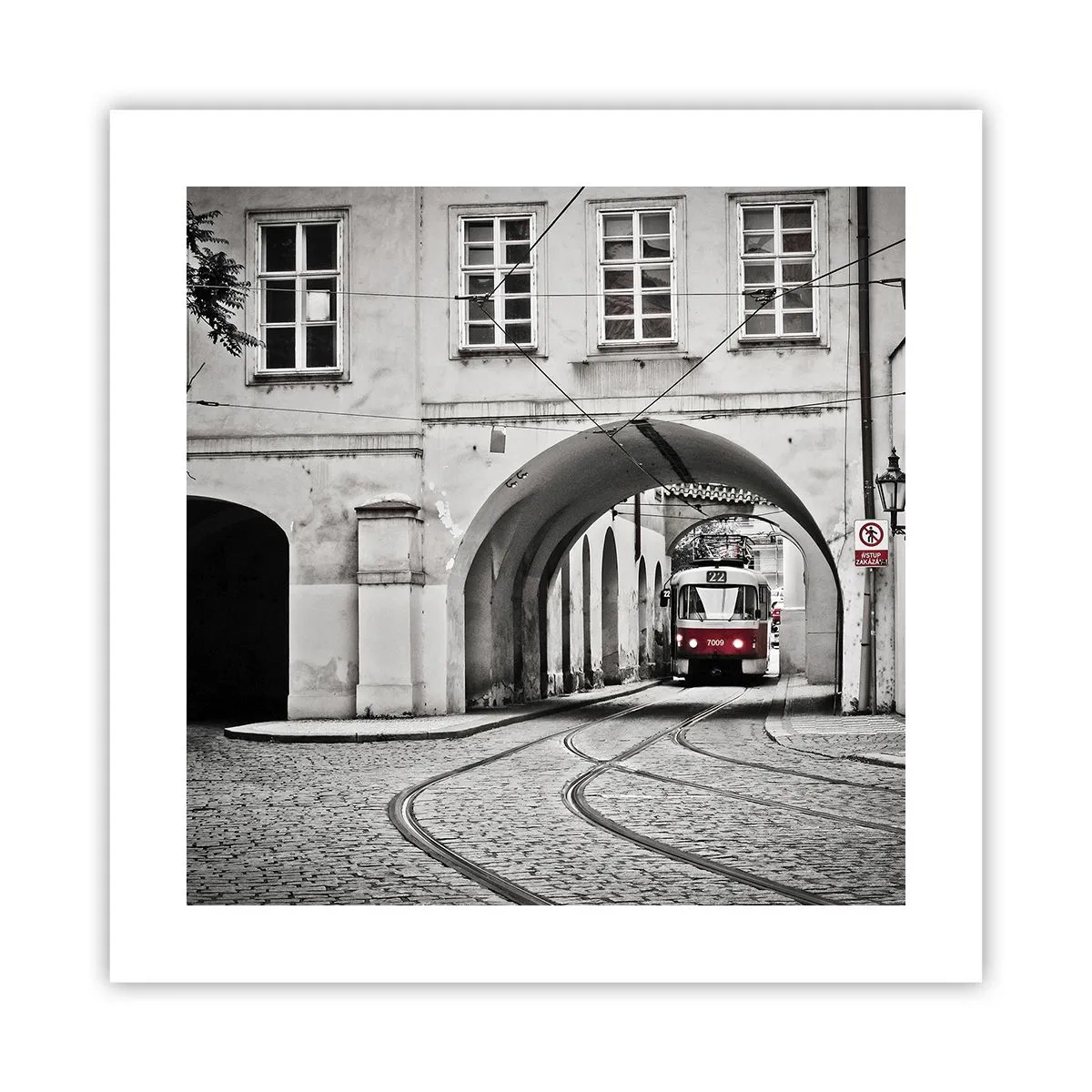 Affiche - Poster - Dans le labyrinthe de la ville - 40x40 cm