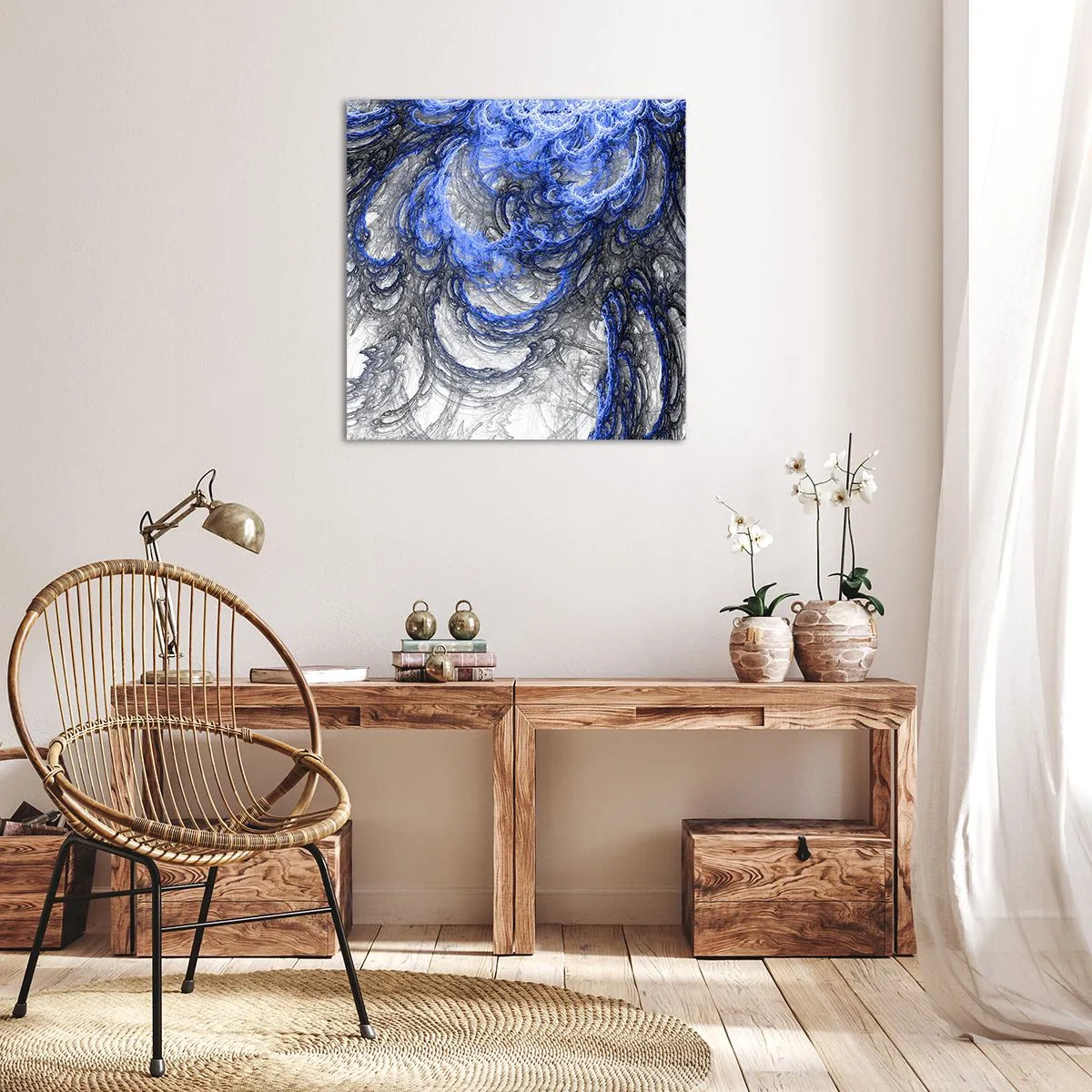 Impression sur toile - Image sur toile - La naissance d'une vague - 60x60 cm