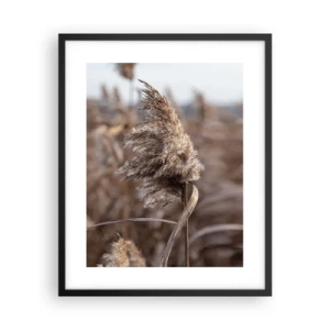 Affiche dans un cadre noir - Poster - Il est temps de s'envoler avec le vent - 40x50 cm