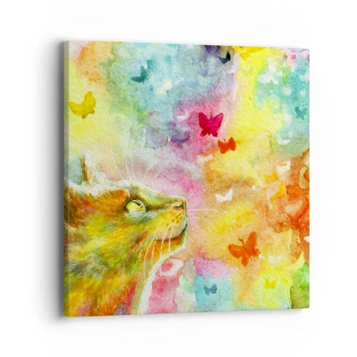 Impression sur toile - Image sur toile - Bayou-bayou au paradis des chats - 40x40 cm