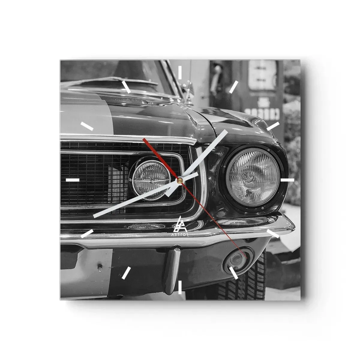 Horloge murale - Pendule murale - Conduire dur - 40x40 cm