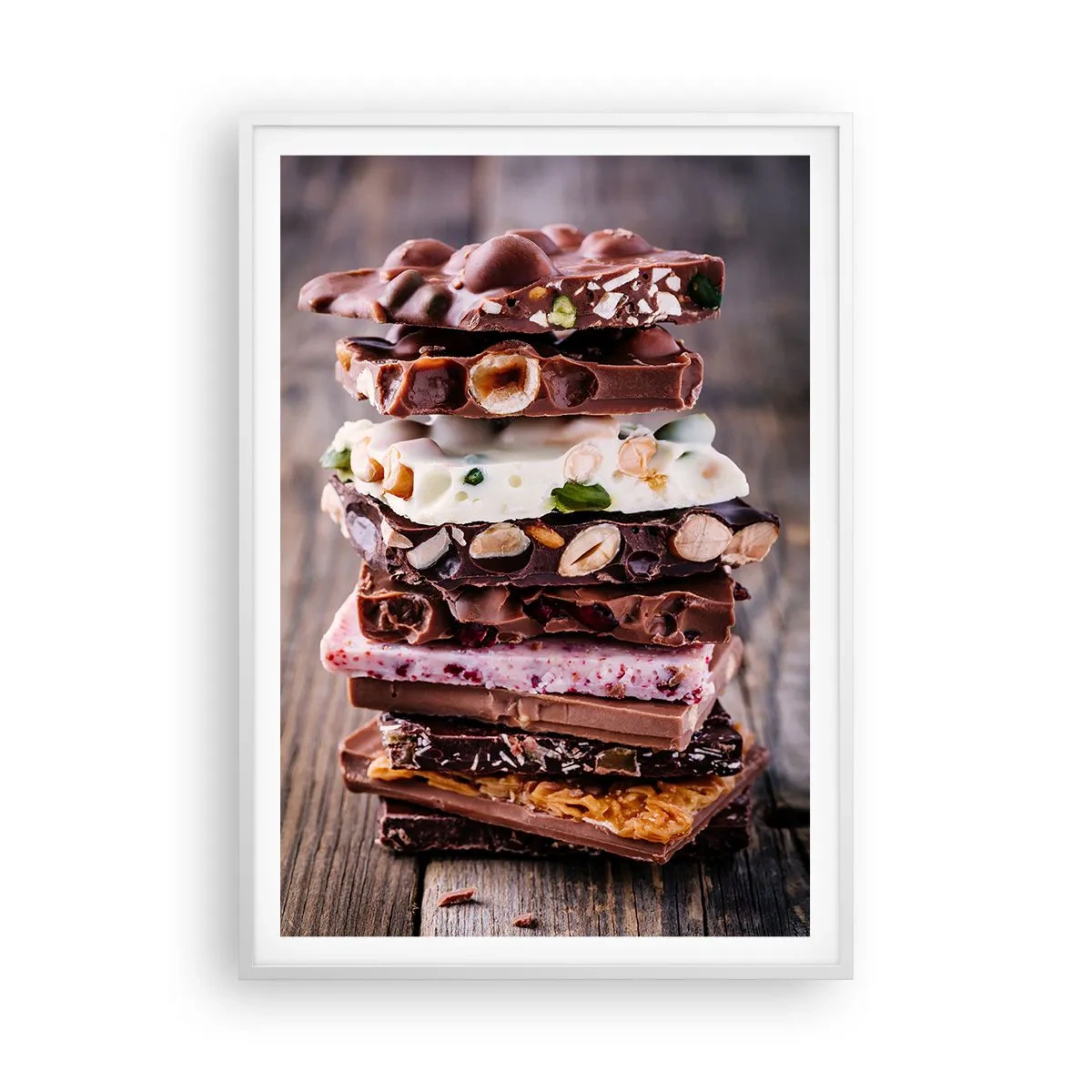 Affiche dans un cadre blanc - Poster - Une perspective réjouissante - 70x100 cm