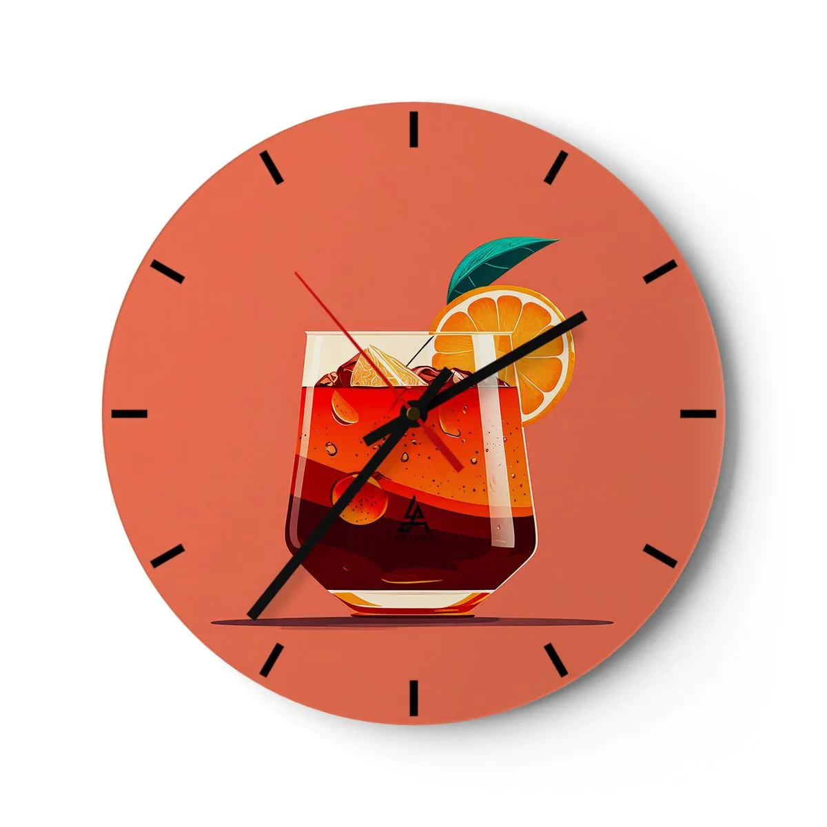 Horloge murale - Pendule murale - Rafraîchissement d'été - 40x40 cm