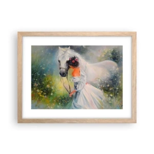 Affiche dans un chêne clair - Poster - Comme dans un beau rêve - 40x30 cm