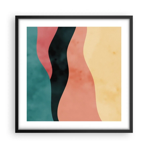 Affiche dans un cadre noir - Poster - Conformité non-conforme - 50x50 cm