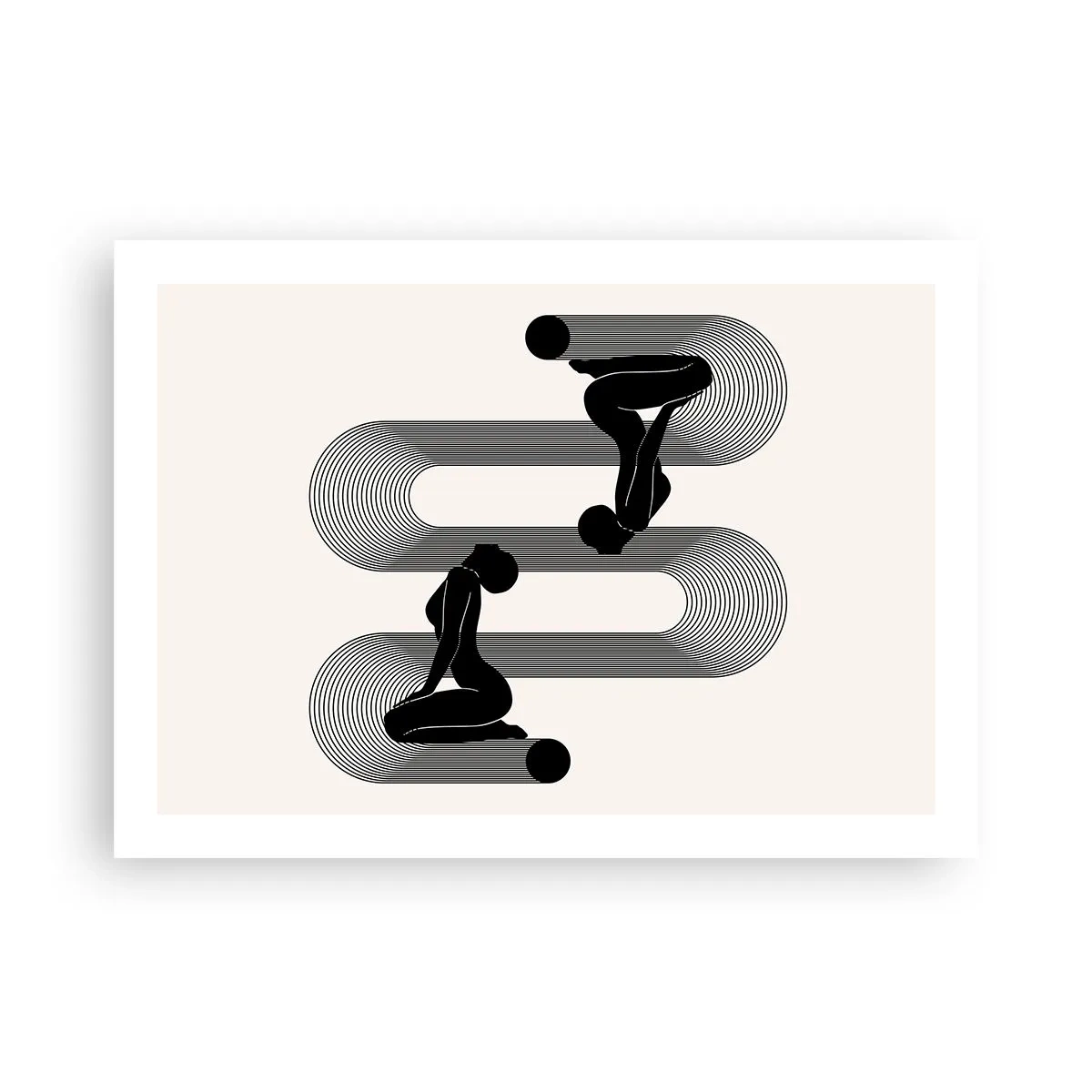 Affiche - Poster - Symétrie sensuelle - 70x50 cm