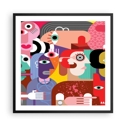 Affiche dans un cadre noir - Poster - Nous par M. Picasso - 60x60 cm