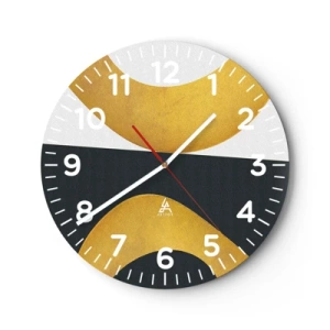 Horloge murale - Pendule murale - Avant tout : l’or - 40x40 cm
