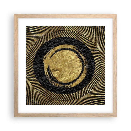 Affiche dans un chêne clair - Poster - Composition glamour - 40x40 cm