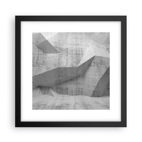 Affiche dans un cadre noir - Poster - Un vrai challenge - 30x30 cm