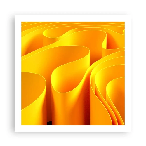 Affiche - Poster - Comme les vagues du soleil - 60x60 cm