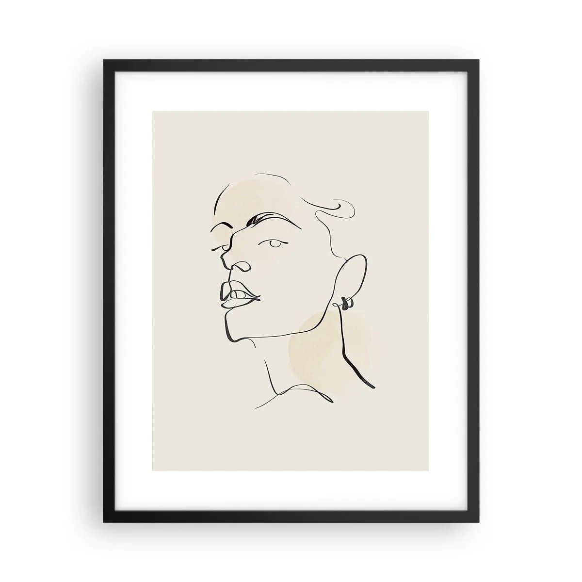 Affiche dans un cadre noir - Poster - Regard fier - 40x50 cm