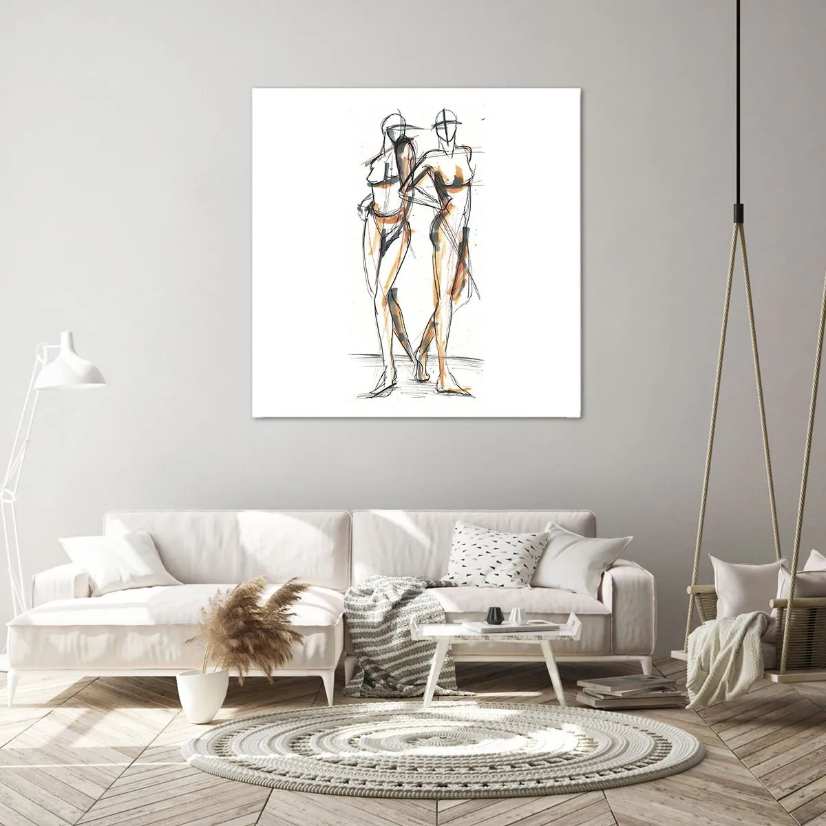 Impression sur toile - Image sur toile - Étude de la grâce - 50x50 cm
