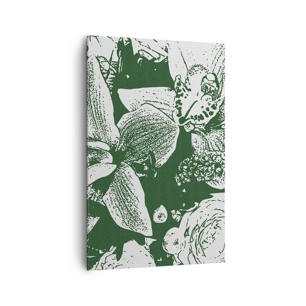 Impression sur toile - Image sur toile - Bouquet - le monde du vert - 80x120 cm