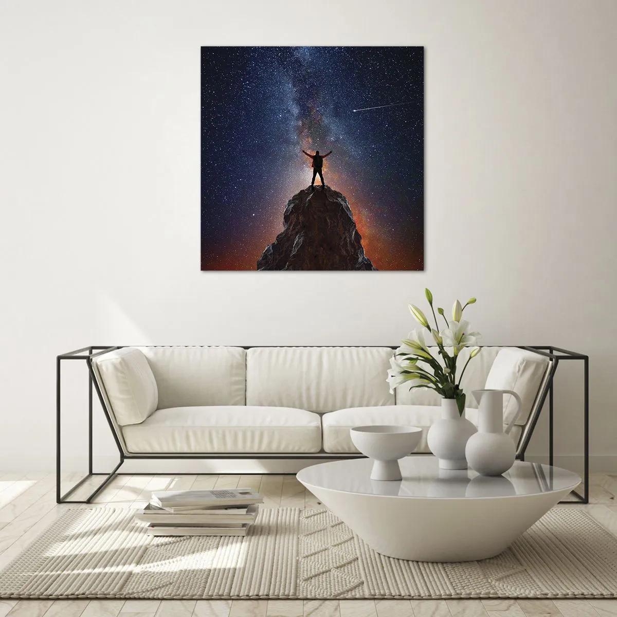 Impression sur verre - Image sur verre - Le force est avec moi! - 60x60 cm