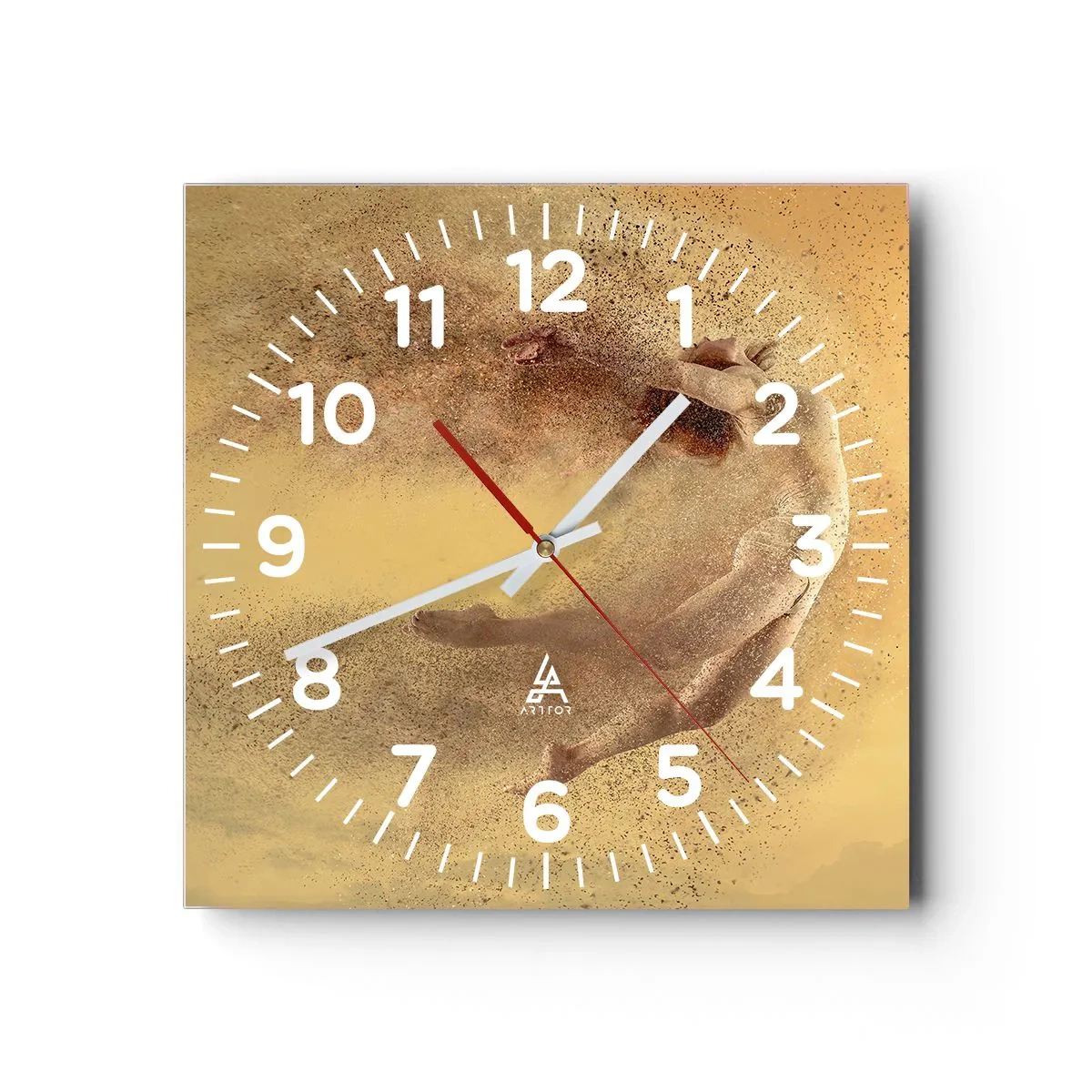 Horloge murale - Pendule murale - Dans le ravissement de la danse - 40x40 cm
