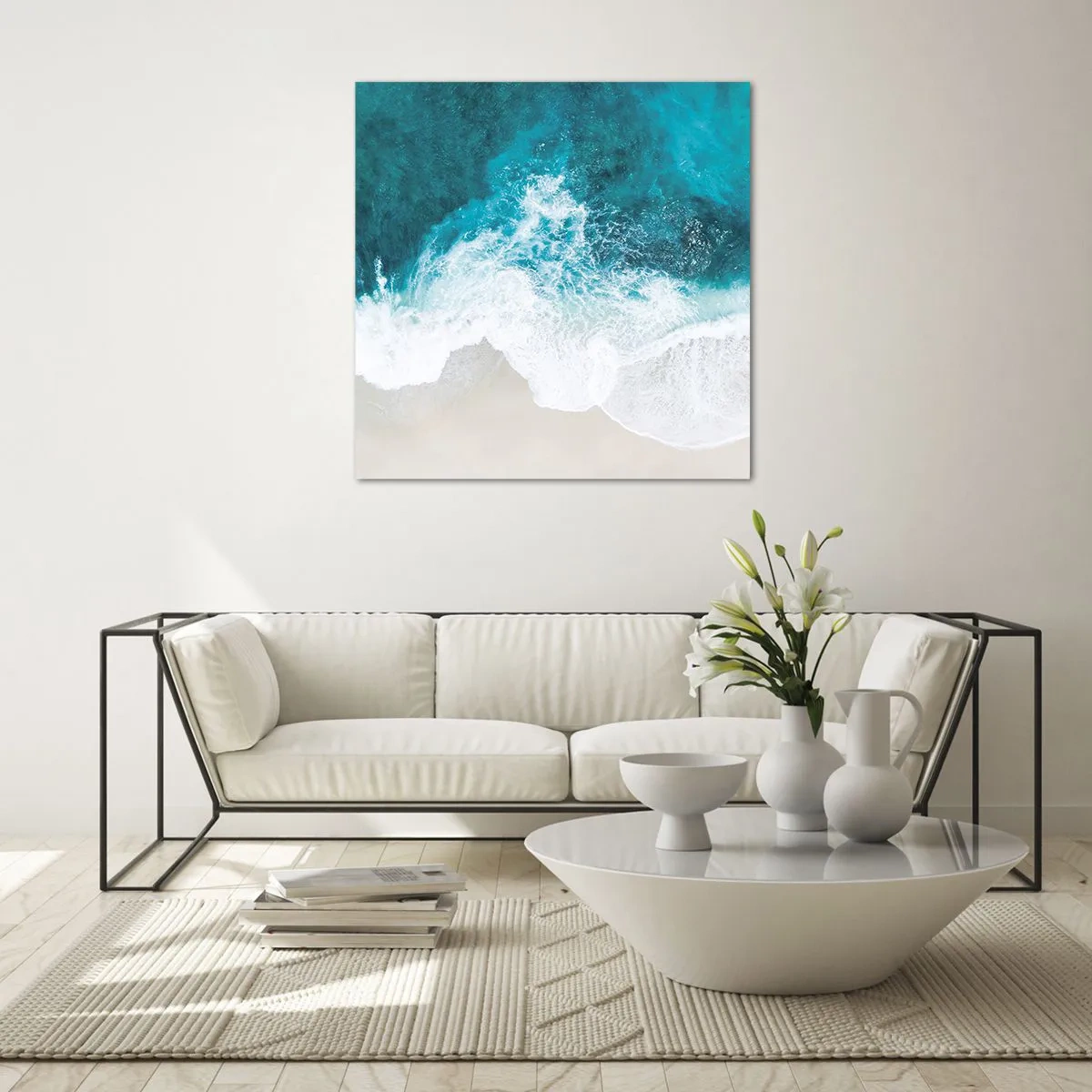 Impression sur verre - Image sur verre - Caresse naturelle - 60x60 cm