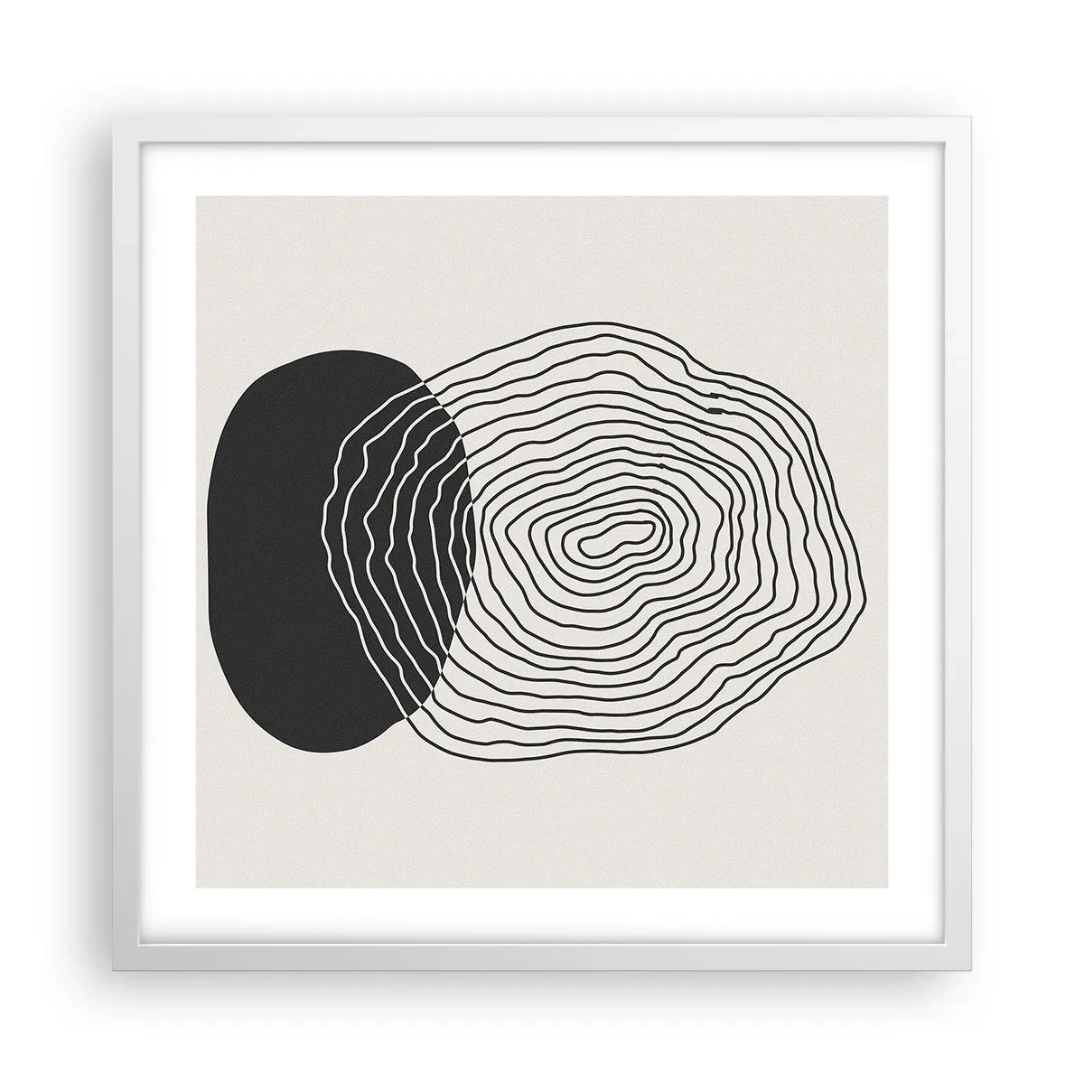 Affiche dans un cadre blanc - Poster - Durabilité et oscillation - 50x50 cm