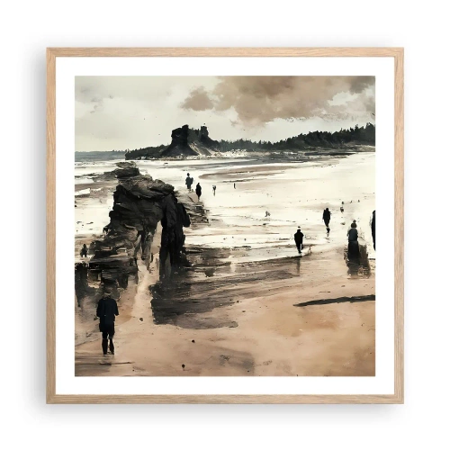 Affiche dans un chêne clair - Poster - Invoqué - 60x60 cm