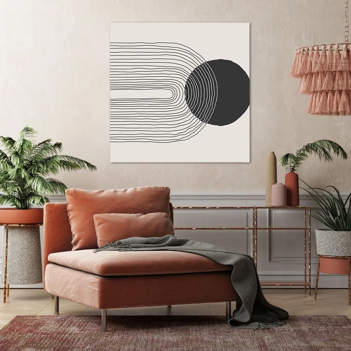 Impression sur toile - Image sur toile - Tremblement et confiance - 70x70 cm