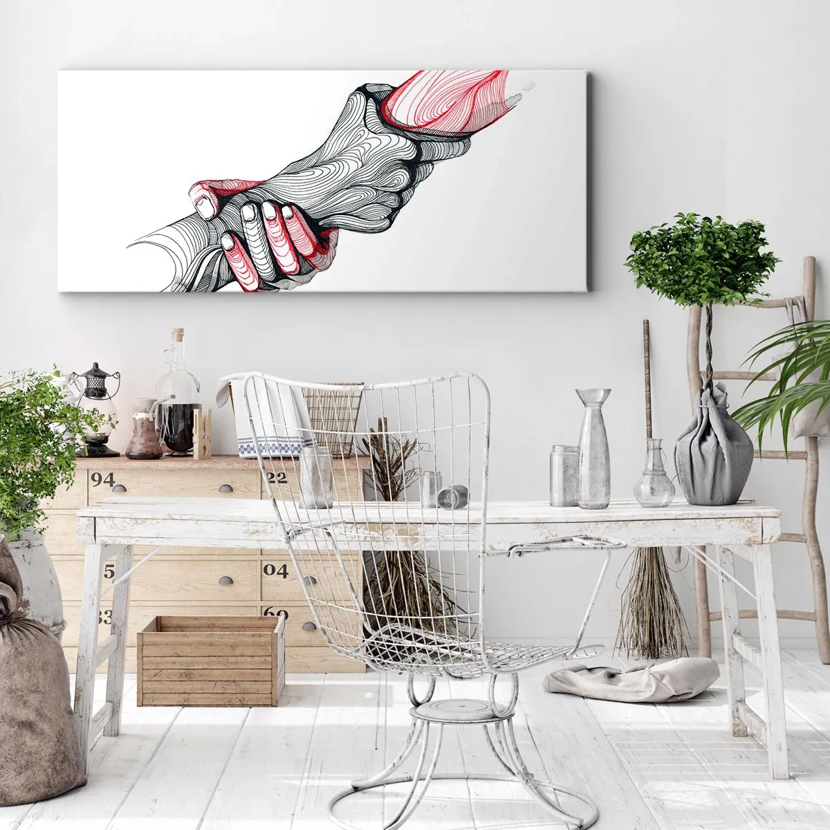 Impression sur toile - Image sur toile - Vous êtes entre de bonnes mains - 100x40 cm