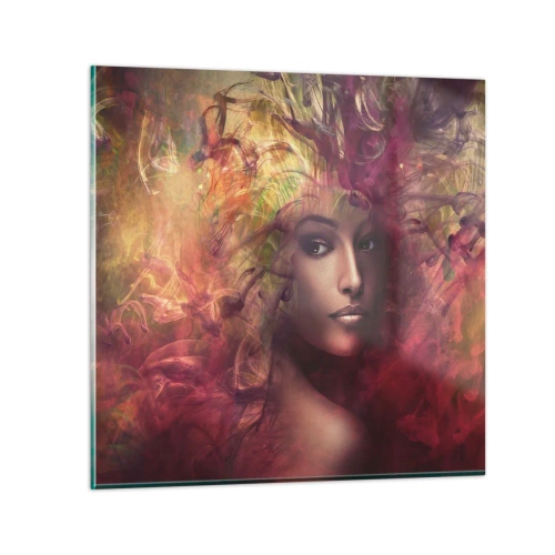 Impression sur verre - Image sur verre - Je suis ici! - 40x40 cm