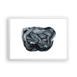 Affiche dans un cadre blanc - Poster - Ce n'est pas si simple - 70x50 cm